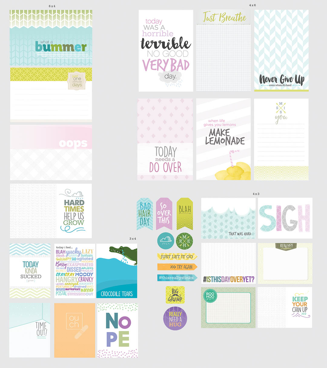 Bad Day Scrapbooking Cards
