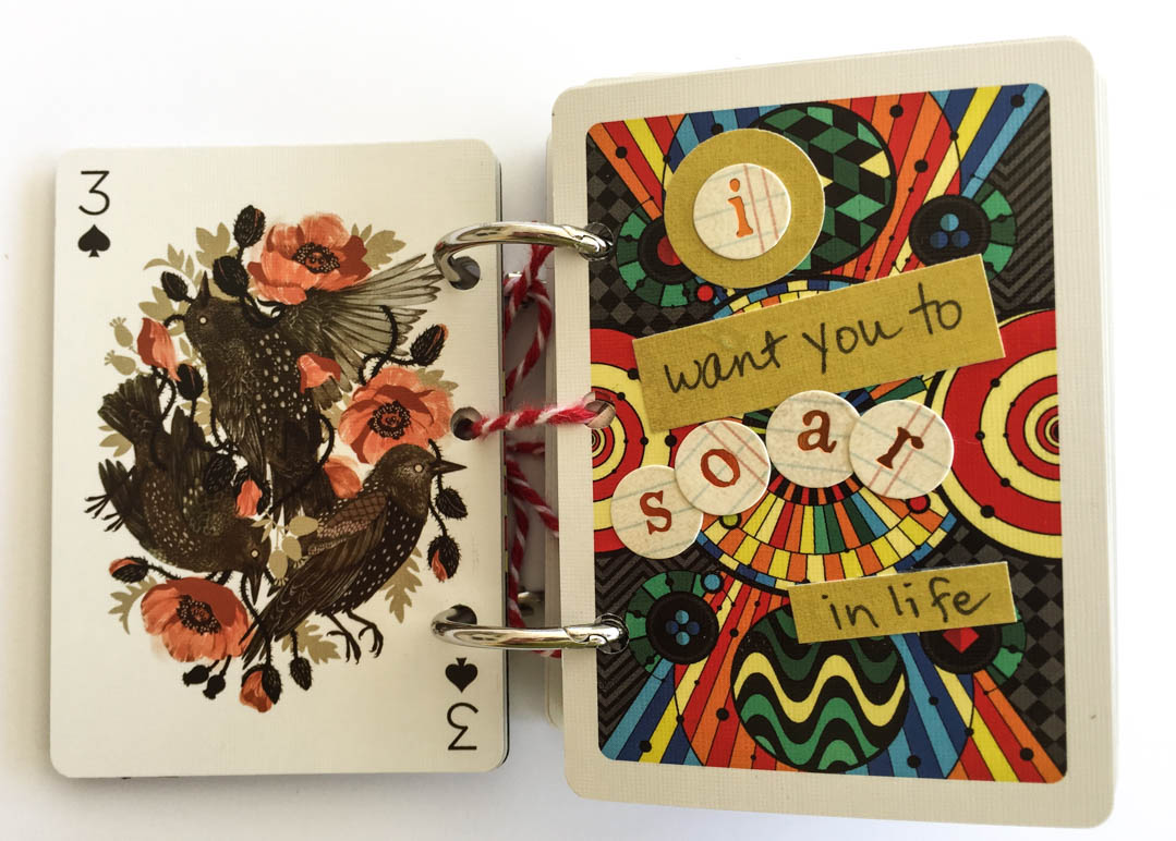 Playing Cards turned into Scrapbook