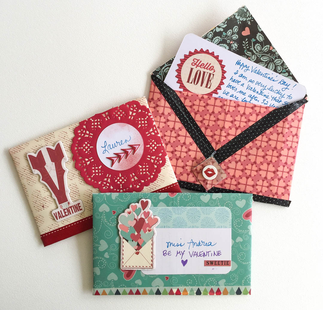 Handmade Valentine's Day Envelopes