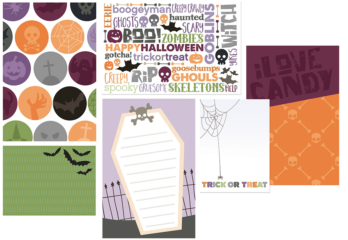 Free Halloween Scrapbook Card Download 
