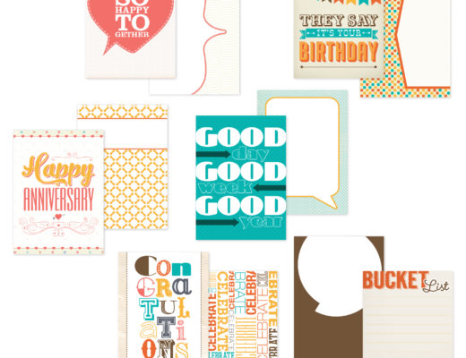 Celebrations Printable Scrapbook Card Collection