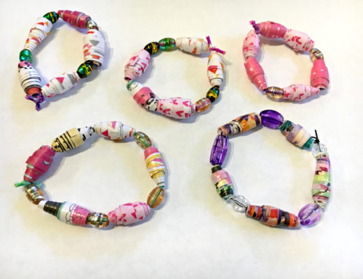 Paper Bead Bracelets