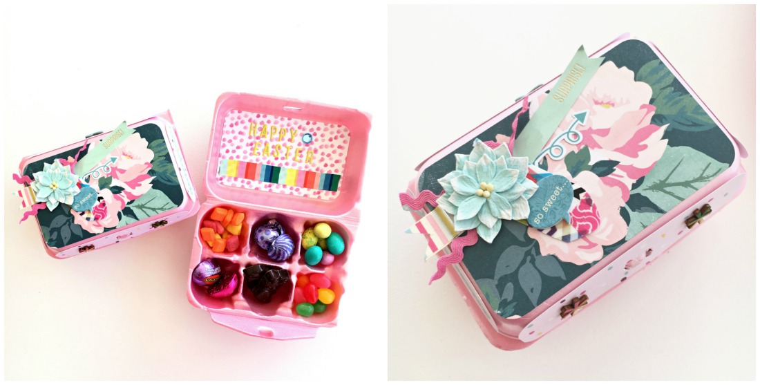 Easter Candy Boxes made from egg cartons